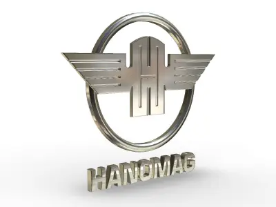 hanomag logo 3D model by 3dlogoman