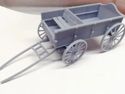 Prairie Wagon STL for resin 3d-printing 3D print model