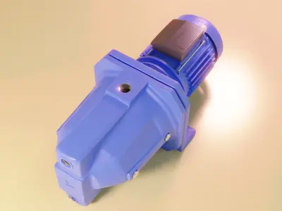 ELECTRIC PUMP with MOTOR 3D model