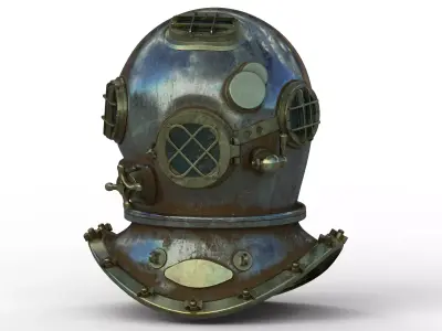 diving helmet 3D model