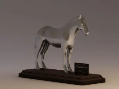 Horse Statue Low-poly 3D model buy