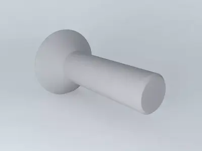 M 8 x 30 mm countersunk head screw DIN 7991 Free 3D model