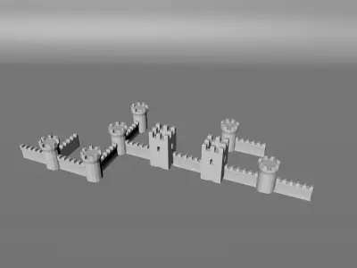 Articulated Castle 3D print model