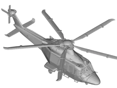 AW - 139 Helicopter 3D print model