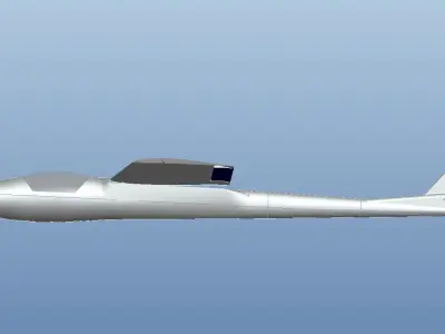 RC aircraft model 3D model