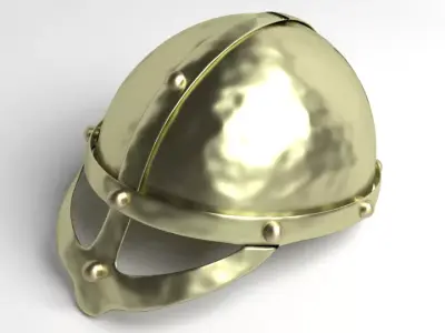 Medieval Helmet - Gjermundbu 3D model
