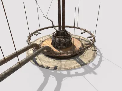 Abandoned Factory Hall 3D model