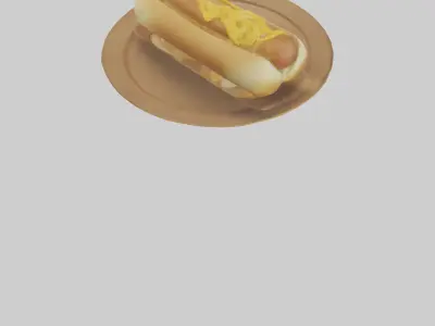 Cheese dog model 3D model