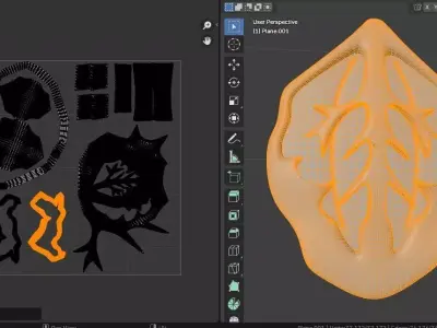 Stylized Shield Game ready High poly 3D model