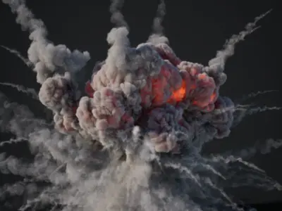 VDB Animated Explosion Pack vol2 Part3