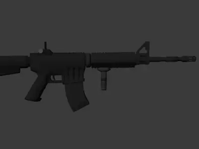 AssaultRifle ar - rifle Free low-poly 3D model