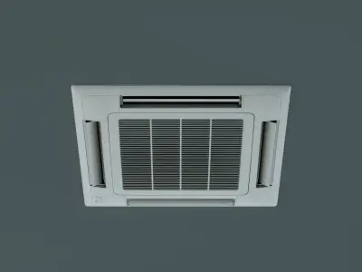 Low Poly Ceiling Air Conditioner Low-poly 3D model