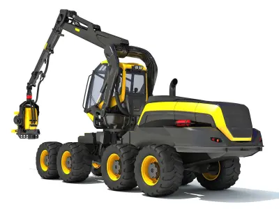 Forestry Harvester 3D model purchase