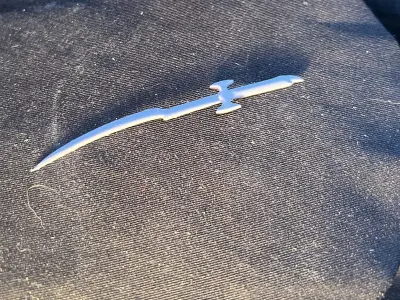 Fantasy Sword 3D Printable Miniature Weapon 3D print model