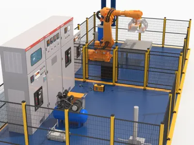 Robotic Automated Welding Workstation 3D model