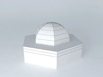 Golden Dome Mosque 3D model