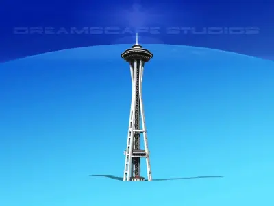 Seattle Space Needle 3D model purchase
