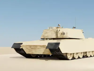 M1 Abrams 105 Free 3D model