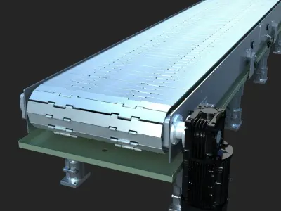 conveyor belt 3D model by fusionx