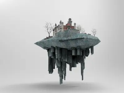 Flying Castle II 3D model