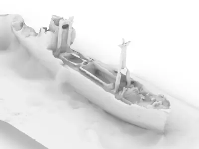 MS Klintholm Dimitrios Shipwreck 3D Scan 3D model