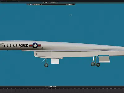 XB-70 Valkyrie Free 3D model