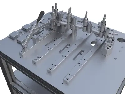 Multifunctional clamping machine 3D model