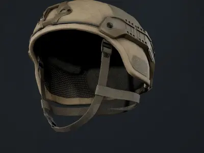 DOMINATOR II Ballistic Helmet Low-poly 3D model