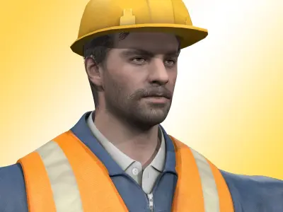 Construction Worker  3D model