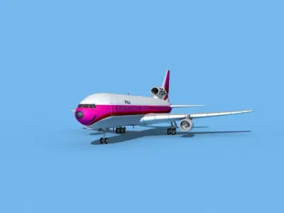 Lockheed L-1011 PSA 3D model