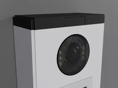 Modern Video Intercom Doorbell System - RFID Access Control 3D model