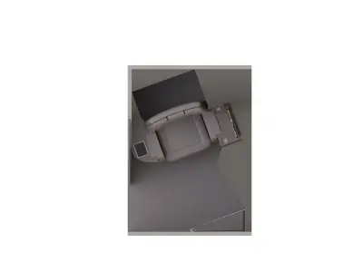 Premium Airplane Seat 3D model