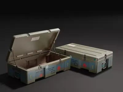 Ammo Crate - PBR Game Ready Low-poly 3D model