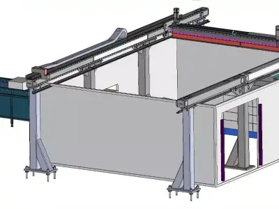 High-Speed Smart Palletizer CNC Gantry for Carton and Bag Stack 3D model