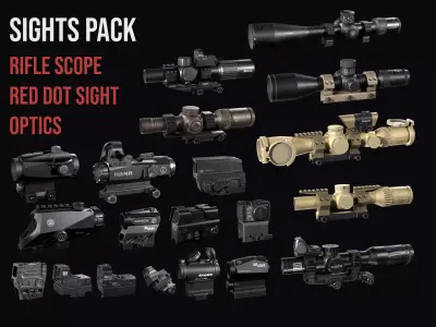 Red Dot Rifle Scope Optics sights pack