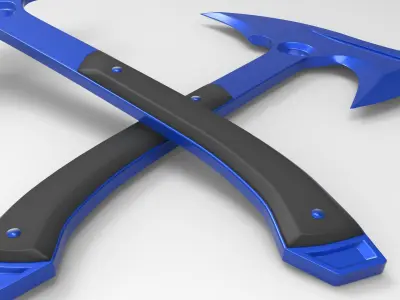Melee ax Low-poly 3D model