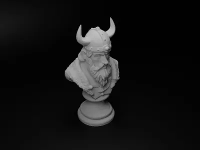 Danish Viking Bust Chess 3D print model order