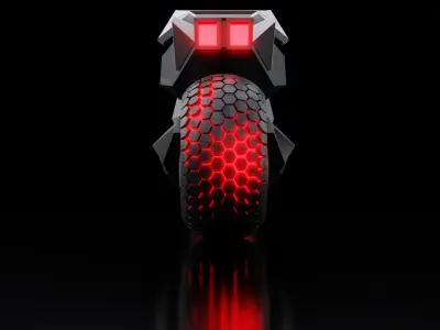 motorcycle robot 3D model buy