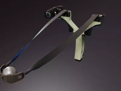 Tactical Slingshot Low-poly 3D model