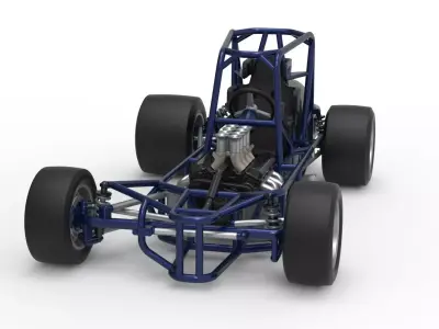 Pavement Silver Crown Car Base Version 2 Scale 1 to 25 3D print model