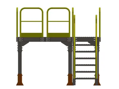 Plataforma Low-poly 3D model purchase