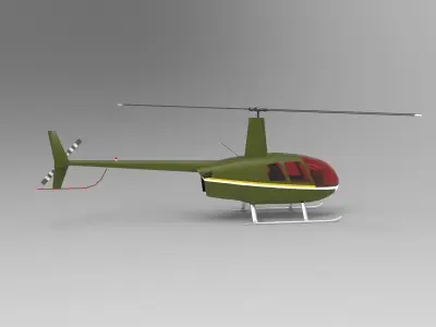 Robinson R66 Turbine 3D model