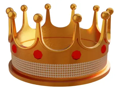 3D Crown golden 3D model