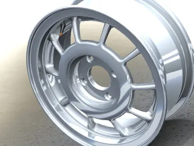 Rim metallic 1  Free 3D model
