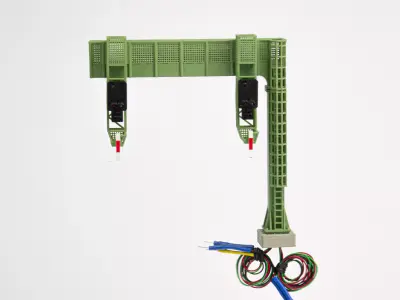 Deutsche Bahn Double Signal Bridge 1-87 resin 3D print model