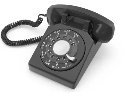 Old Phone Low-poly 3D model