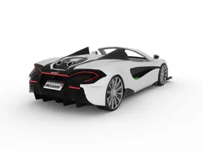 Mclaren 600 lt Free low-poly 3D model