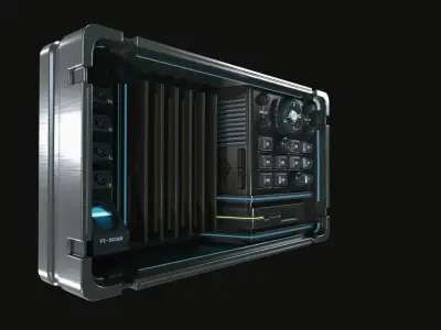 control panel 3D model 5