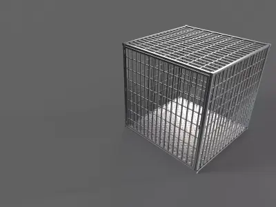PBR Small Cage 1 Low-poly 3D model