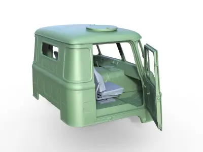 Truck Robur LO GDR NVA 4x4 Cab 3D print model